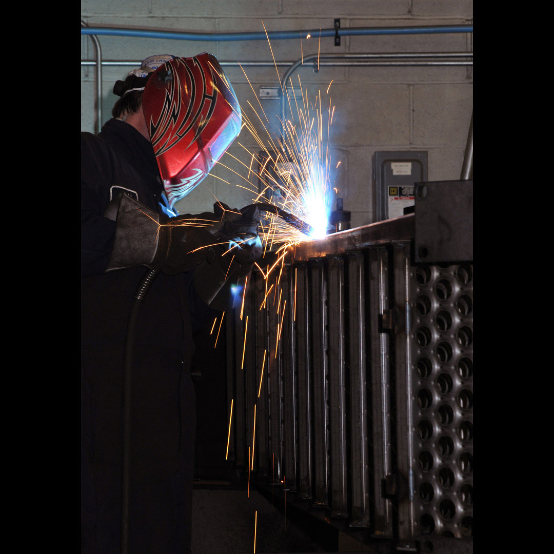 Welder with Sparks